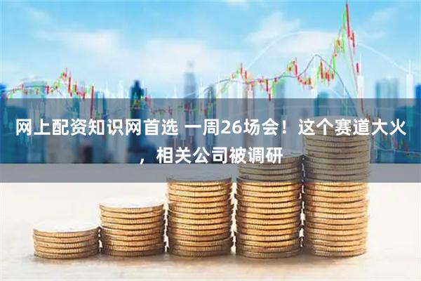 网上配资知识网首选 一周26场会!这个赛道大火,相关公司被调研